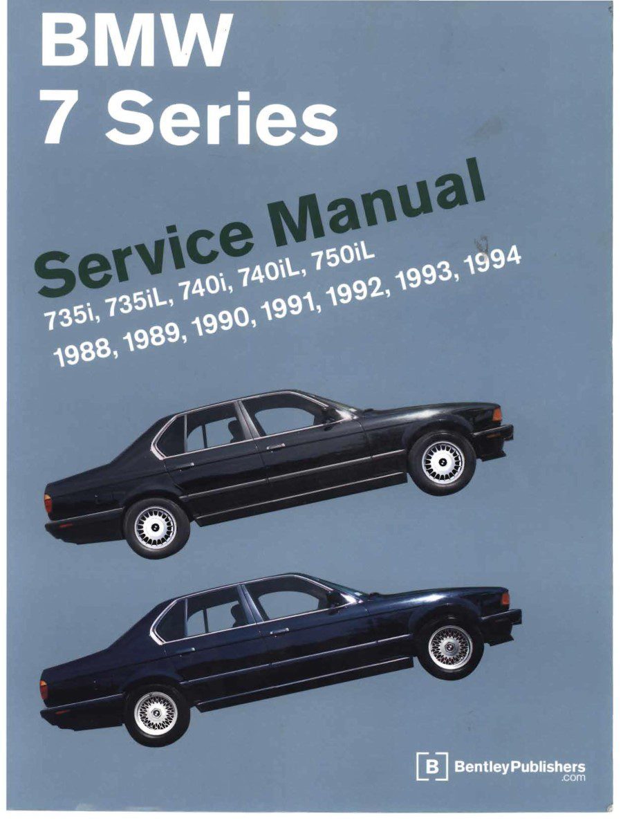 bmw 735 1988 1994 e32 workshop manual