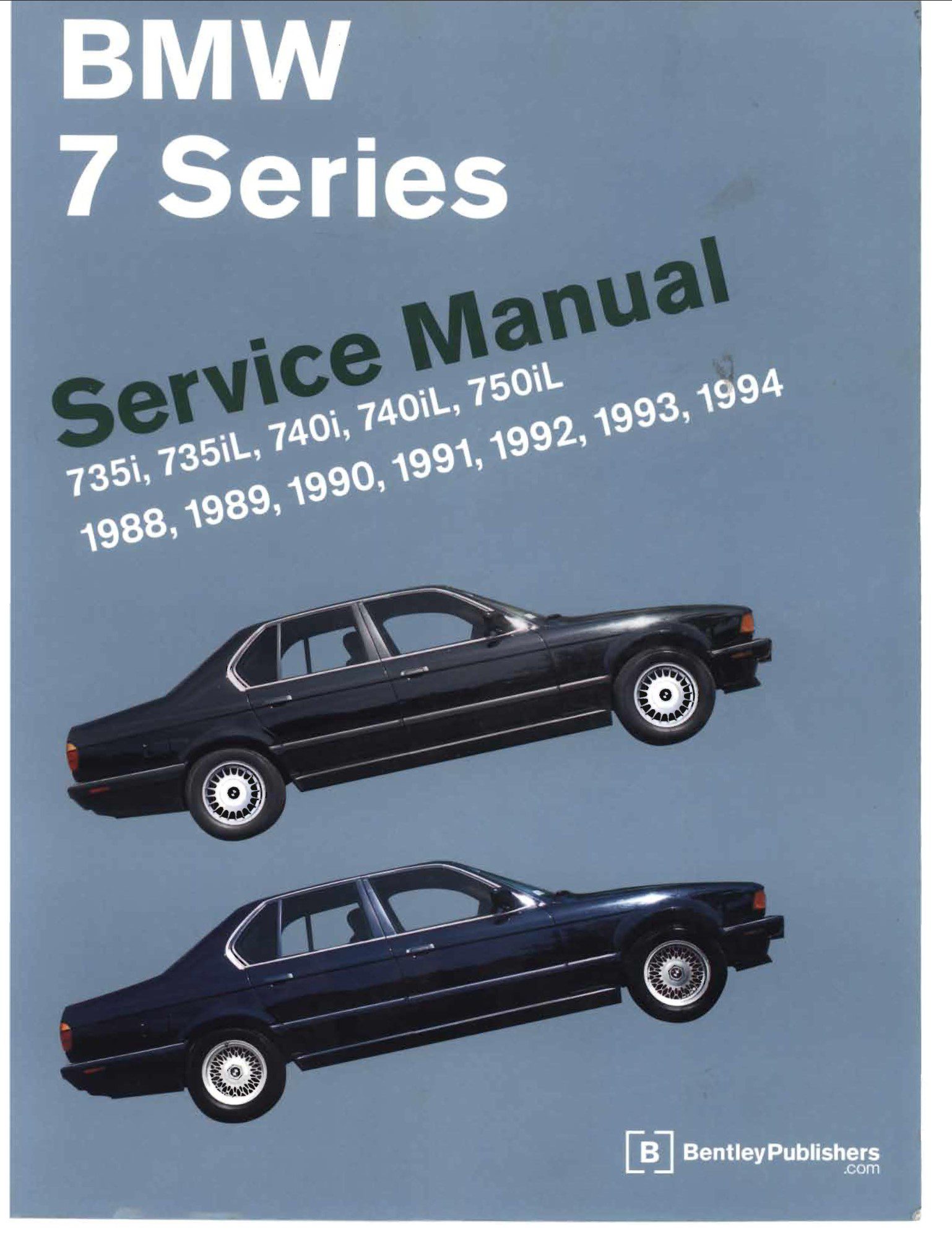 bmw 740 1988 1994 e32 workshop manual