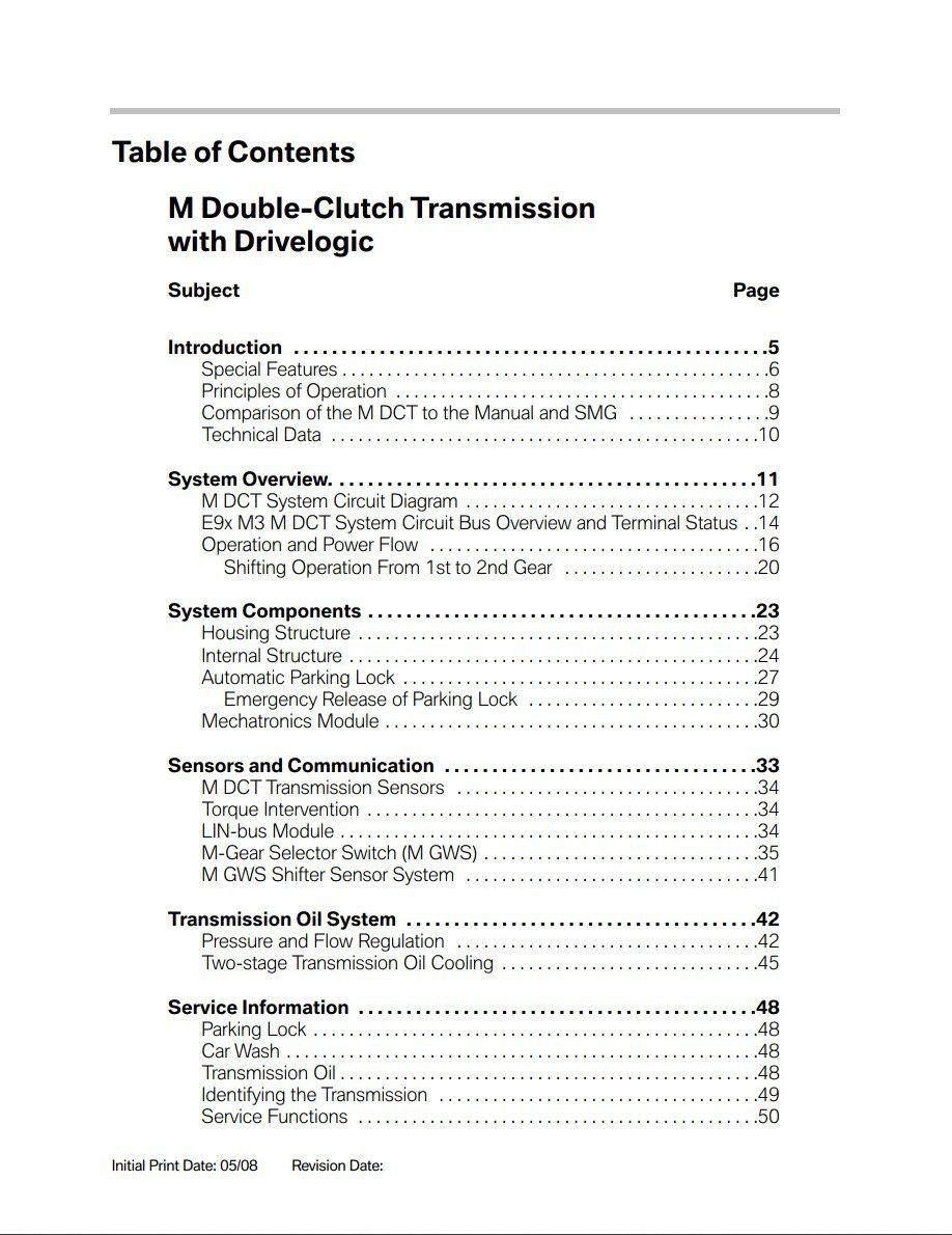 bmw m3 workshop manual dct