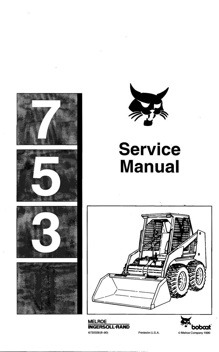 Bobcat Skid Steer 753 Service Manual: Comprehensive Guide for