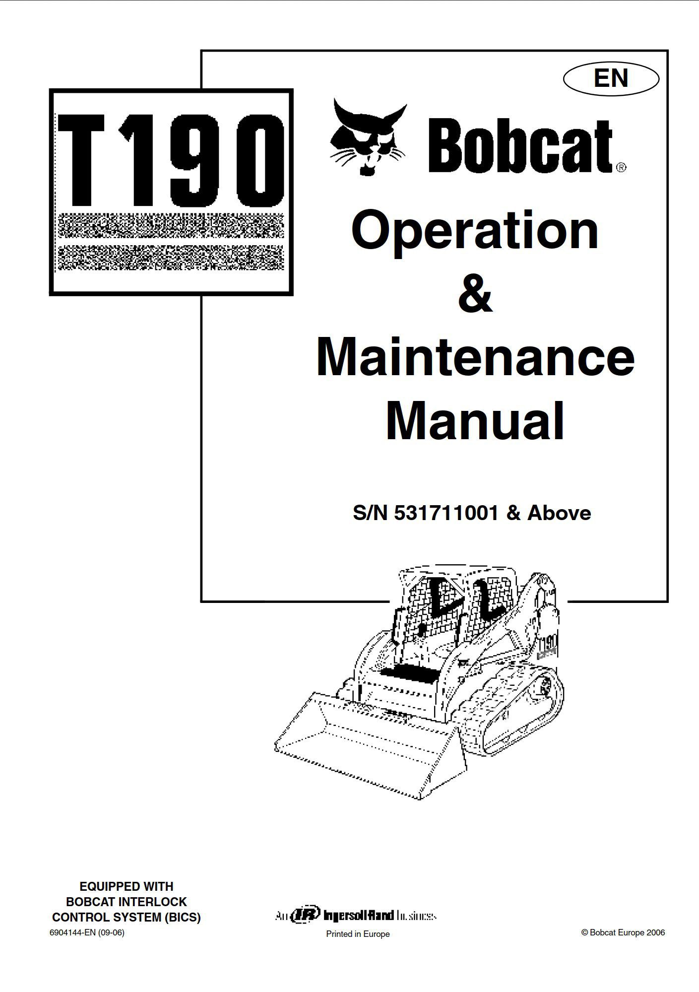 Master the Operation & Maintenance of Your Bobcat T190 - Comprehensive