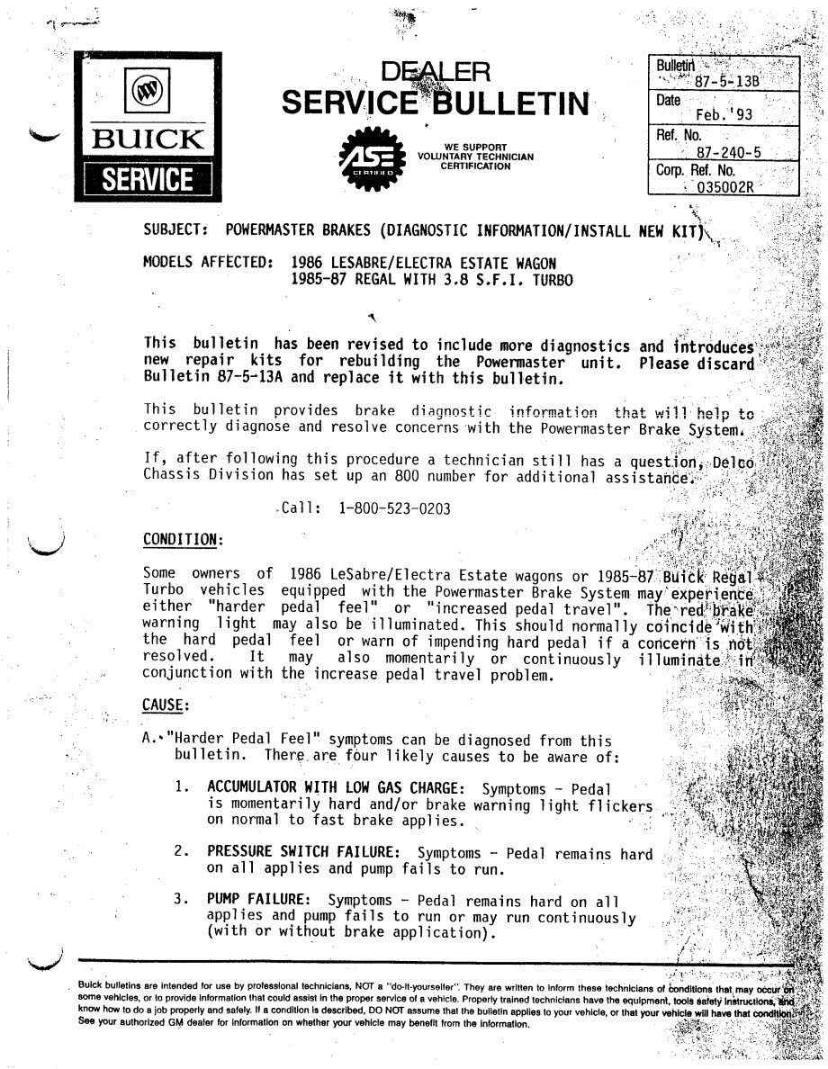 buick regal 1985 1987 workshop manual