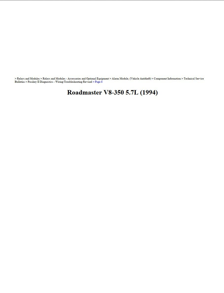 buick roadmaster 1994 v8 5.7l workshop manual