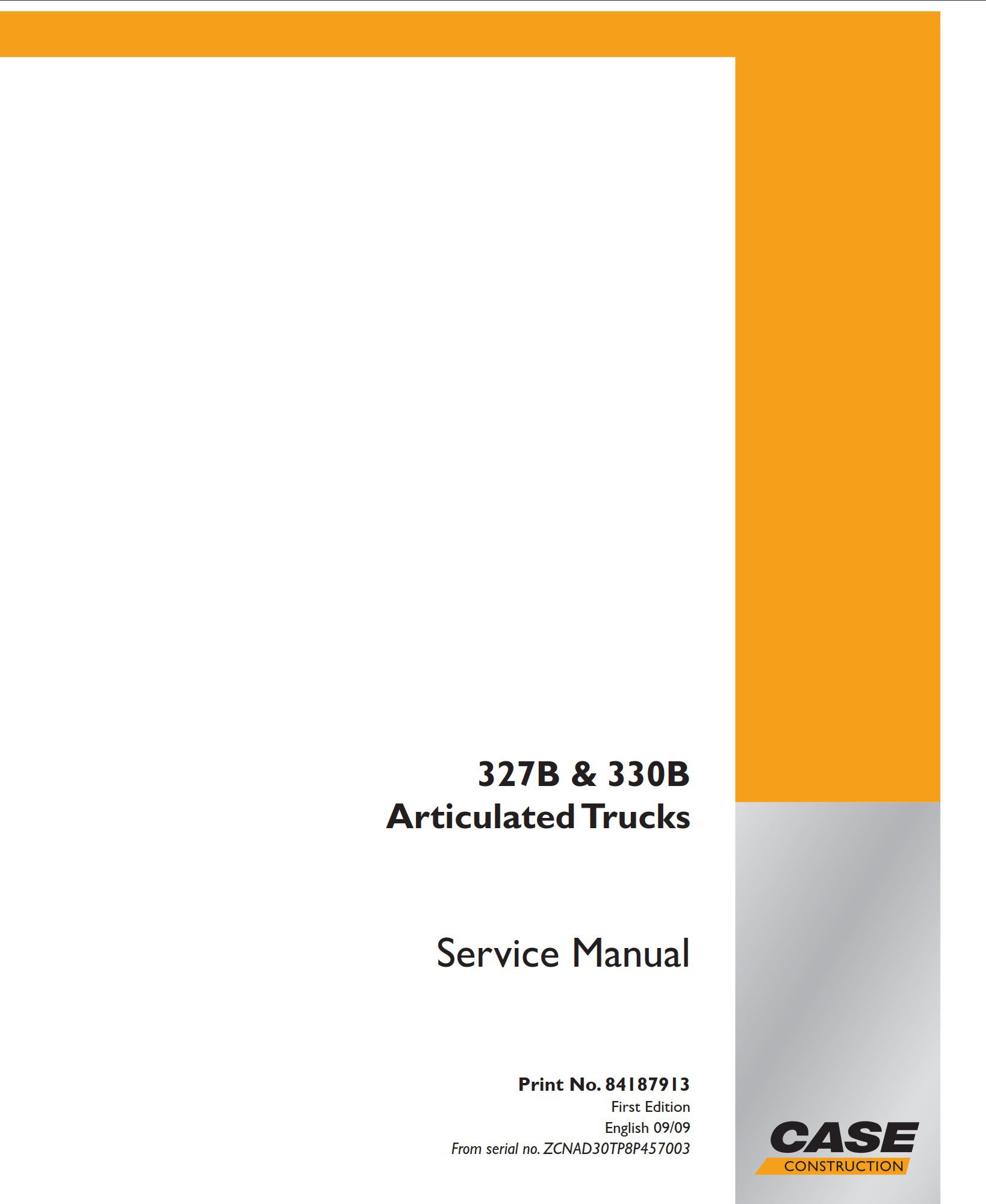 case 327b 330b service manual