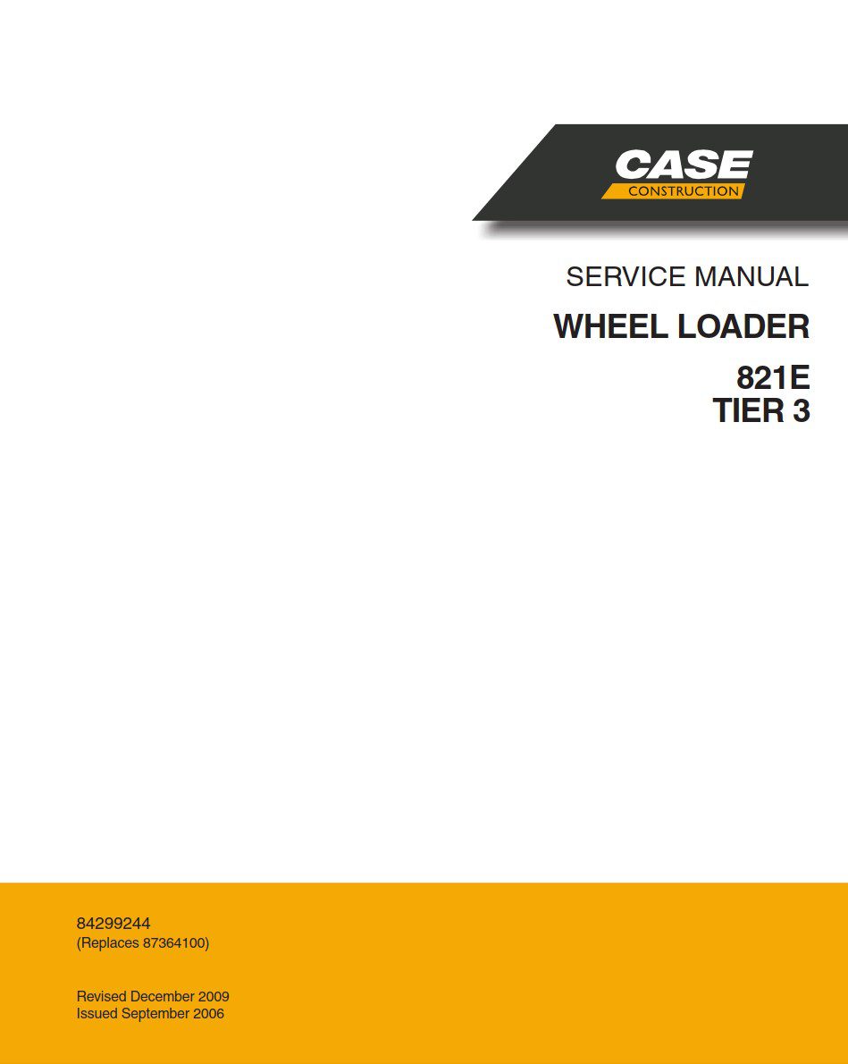 case 821e service manual