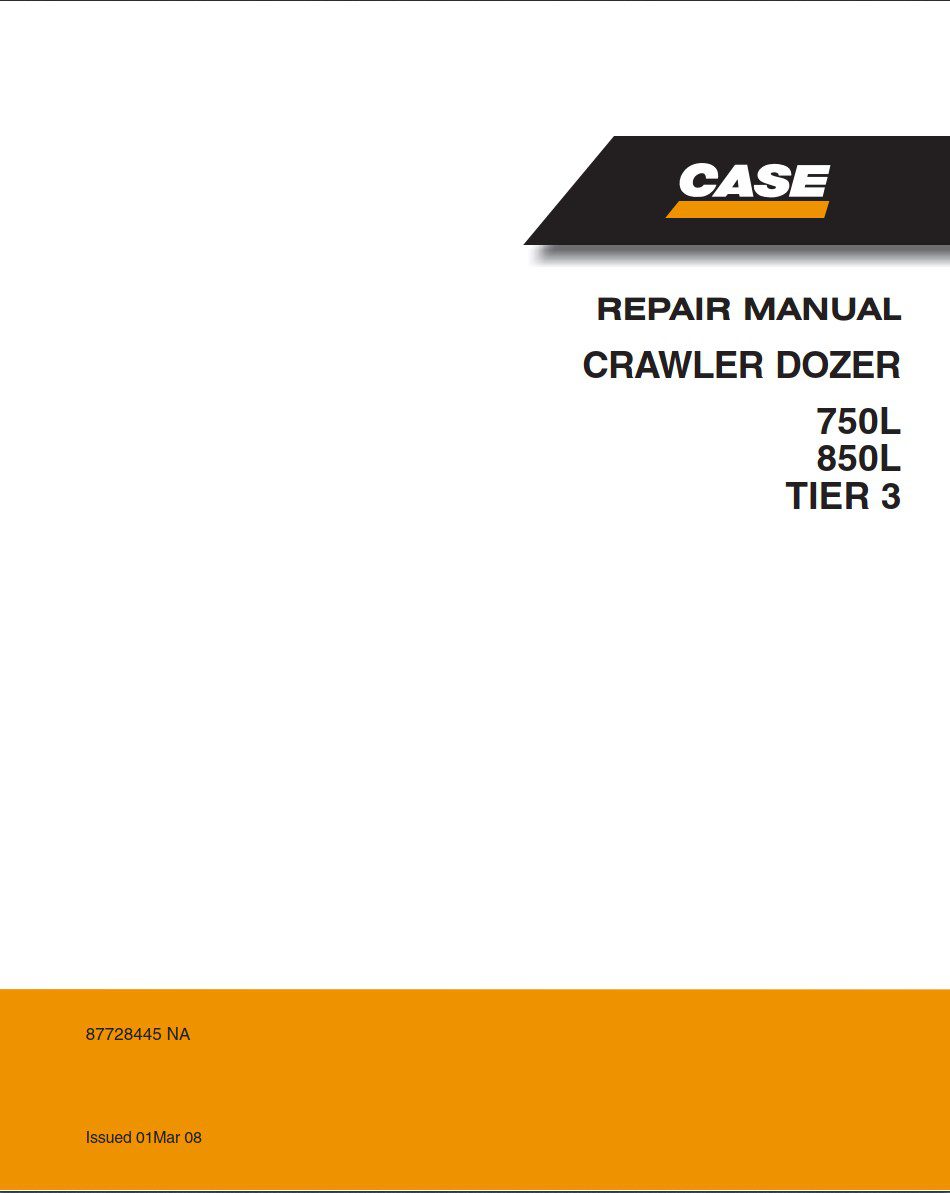 case 850l repair manual