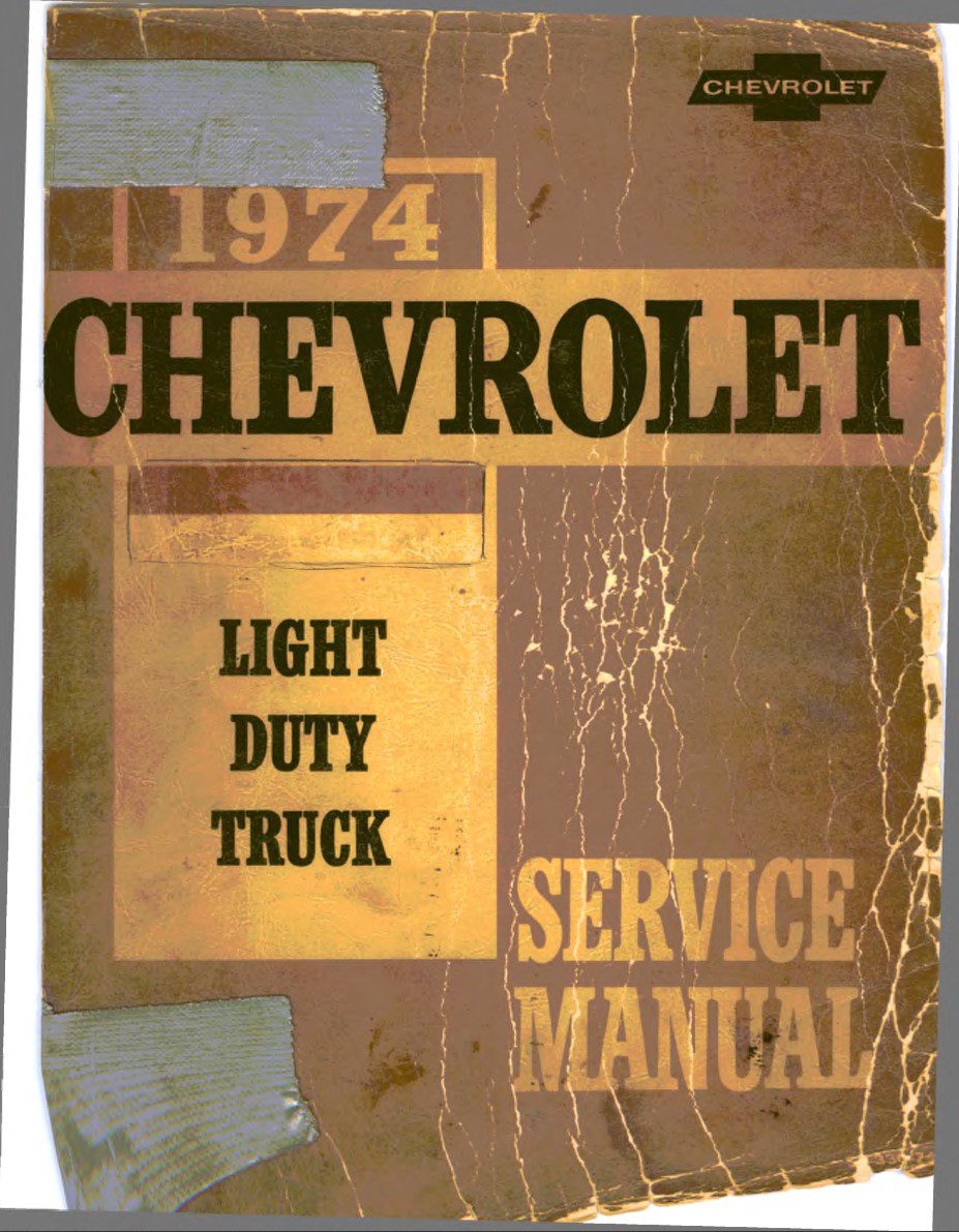 chevrolet blazer 1974 workshop manual
