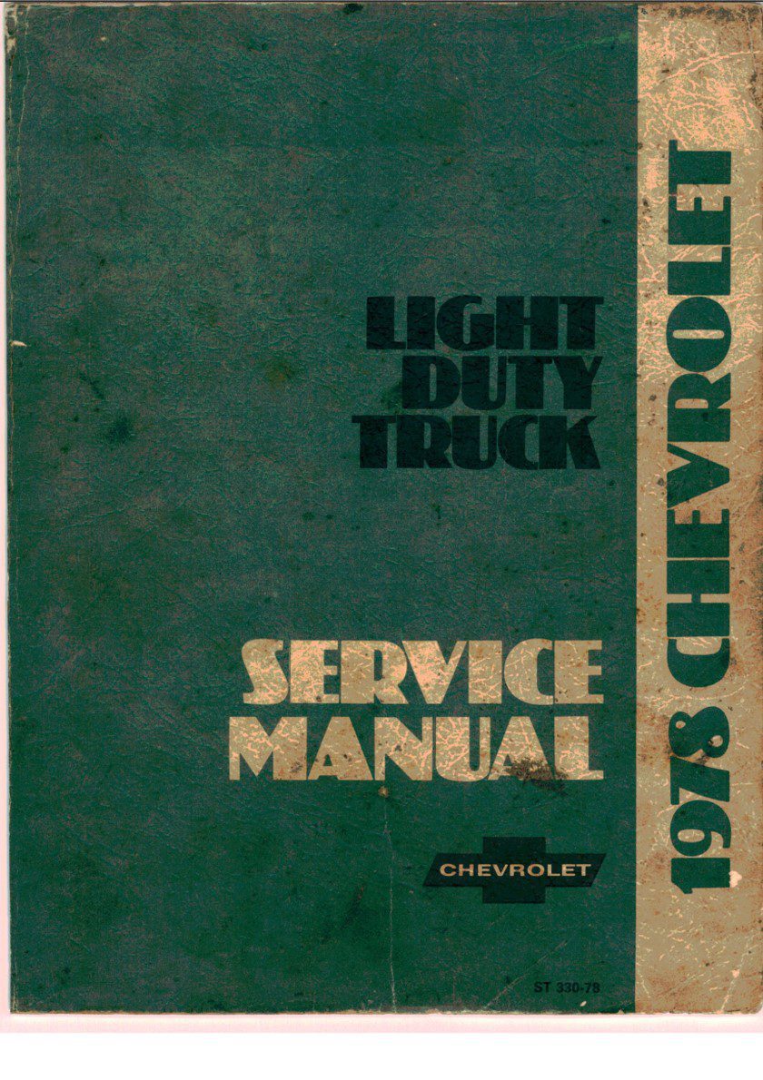 chevrolet blazer 1978 workshop manual