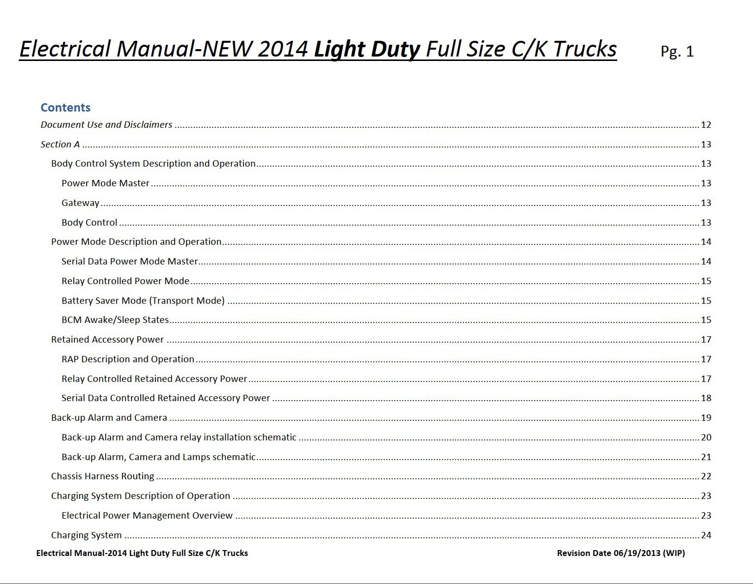 chevrolet c1500 2014 workshop manual