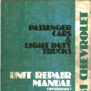 chevrolet camaro 1981 workshop manual