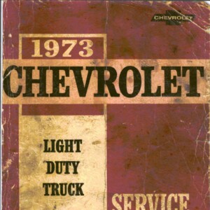 chevrolet chevy van 1973 workshop manual