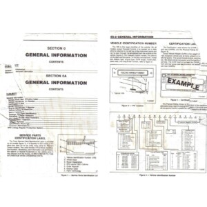 chevrolet chevy van 1988 workshop manual