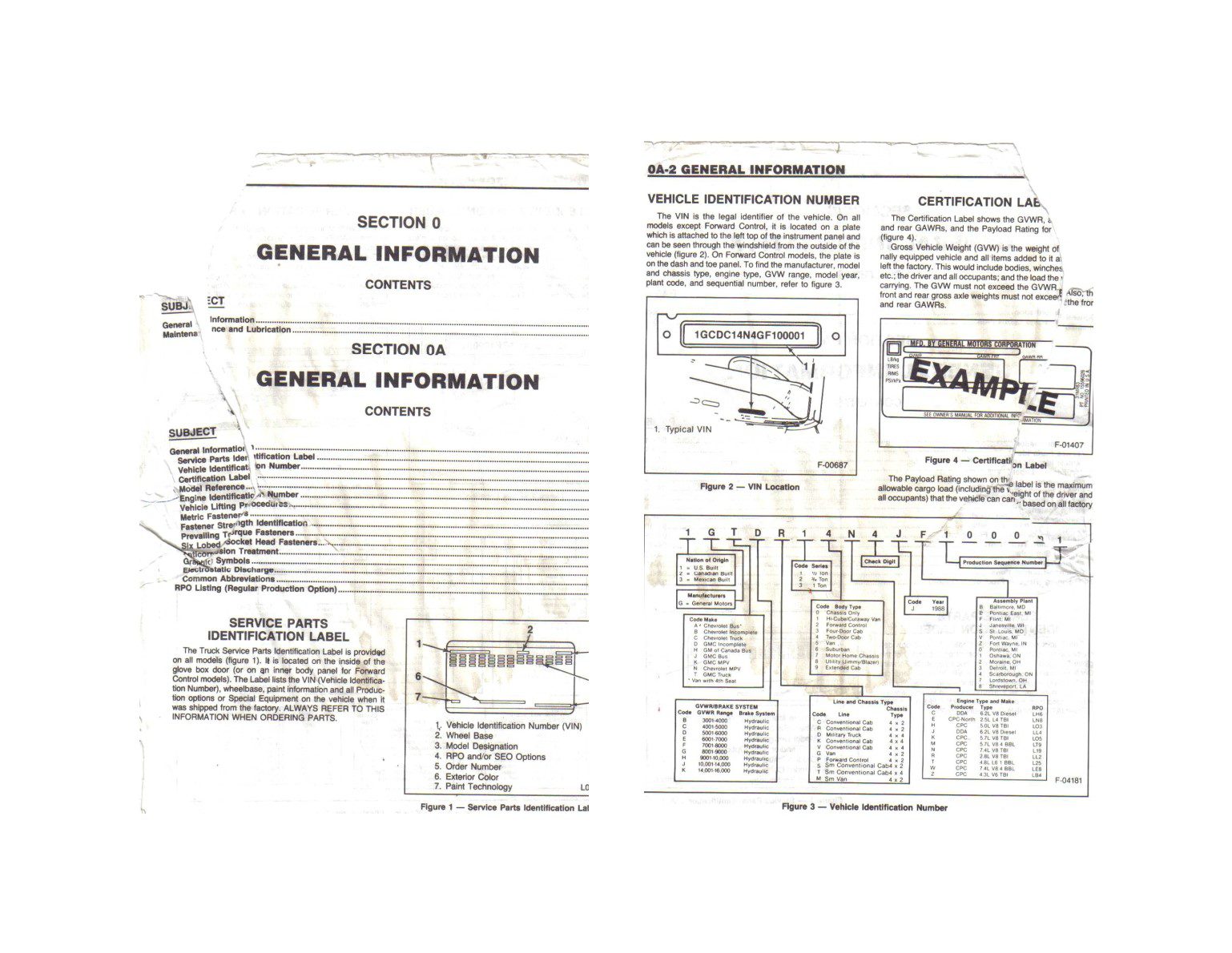 chevrolet chevy van 1988 workshop manual