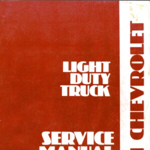 chevrolet el camino 1981 workshop manual