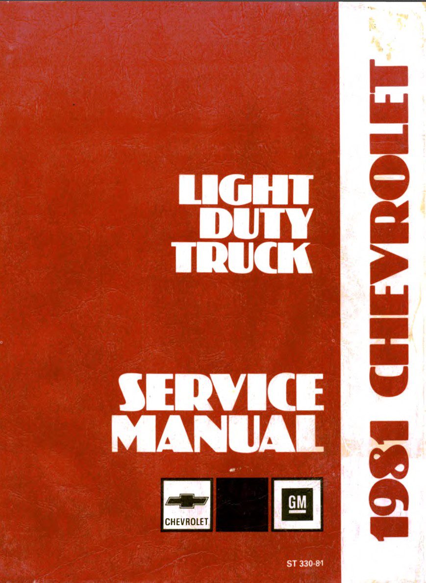 chevrolet el camino 1981 workshop manual