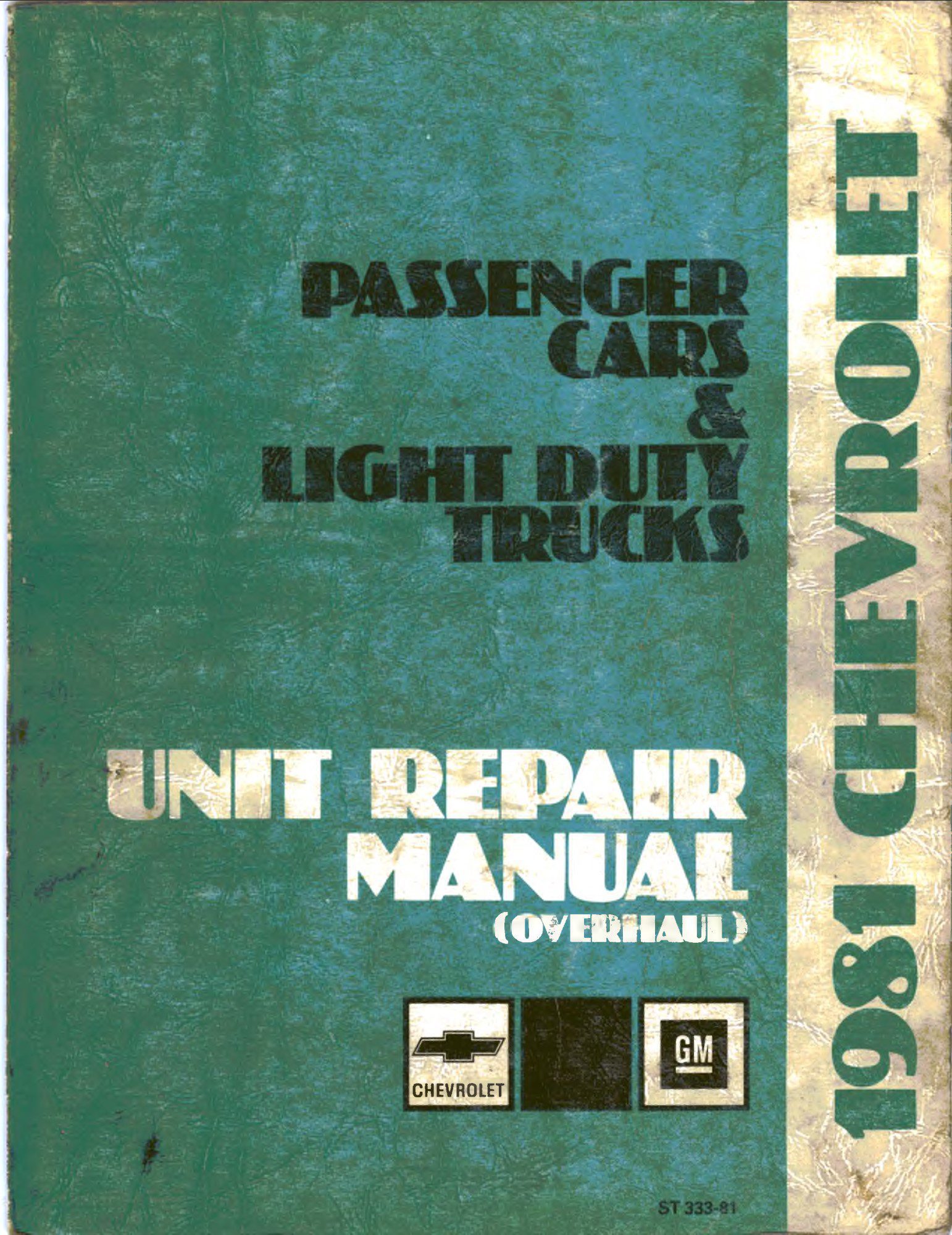 chevrolet malibu 1981 workshop manual