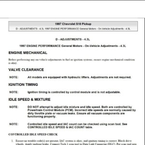 chevrolet s10 1996 1997 workshop manual