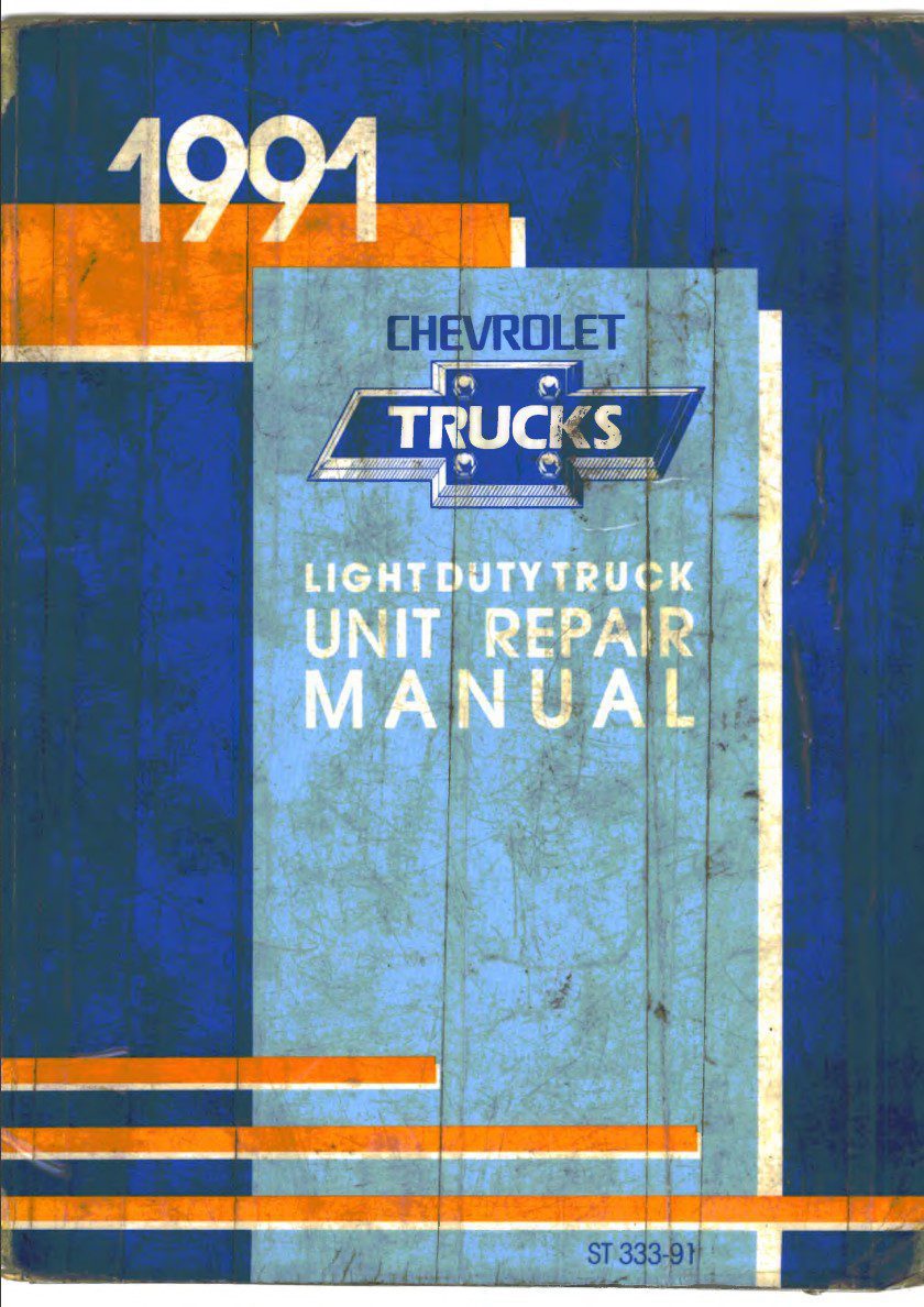 chevrolet suburban 1991 workshop manual
