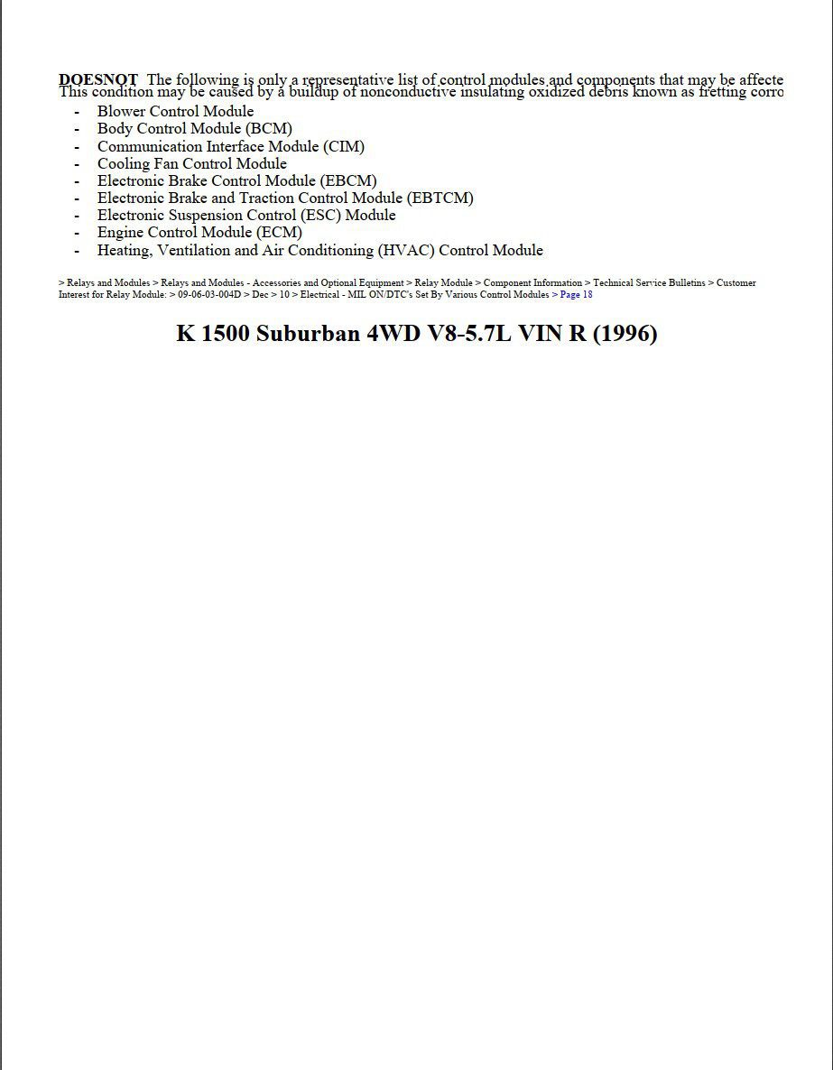 chevrolet suburban 1996 4wd v8 5.7l workshop manual