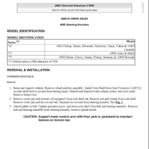 chevrolet suburban 2002 2006 workshop manual