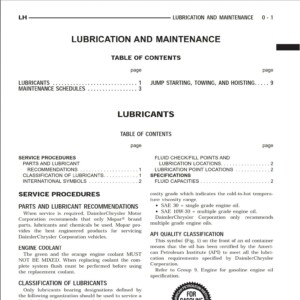 chrysler 300m 2000 workshop manual