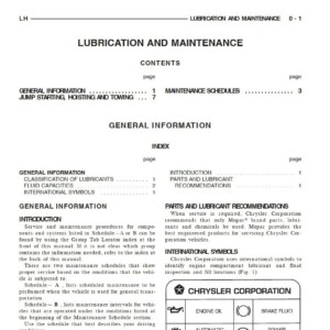 chrysler concorde 1997 workshop repair manual