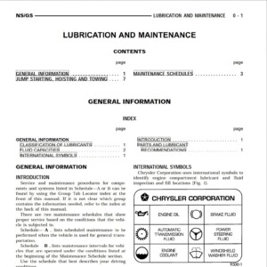 chrysler gs 1997 workshop manual
