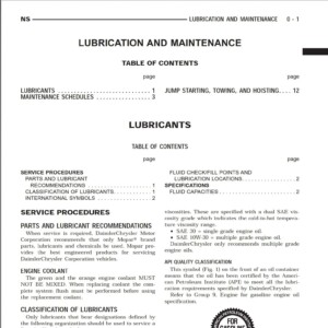 chrysler gs 2000 workshop manual