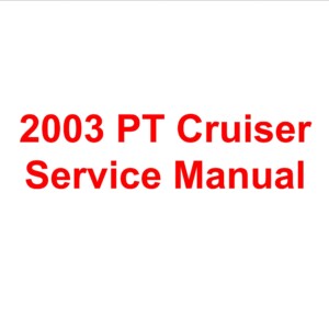 chrysler pt cruiser 2003 workshop manual