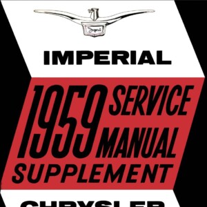 chrysler saratoga 1959 supplement workshop manual