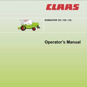 claas dominator 150 140 130 operators manual