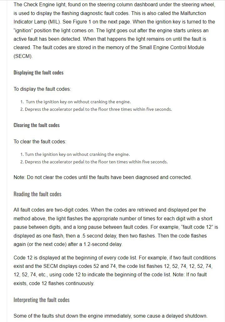 daewoo forklifts fault codes list