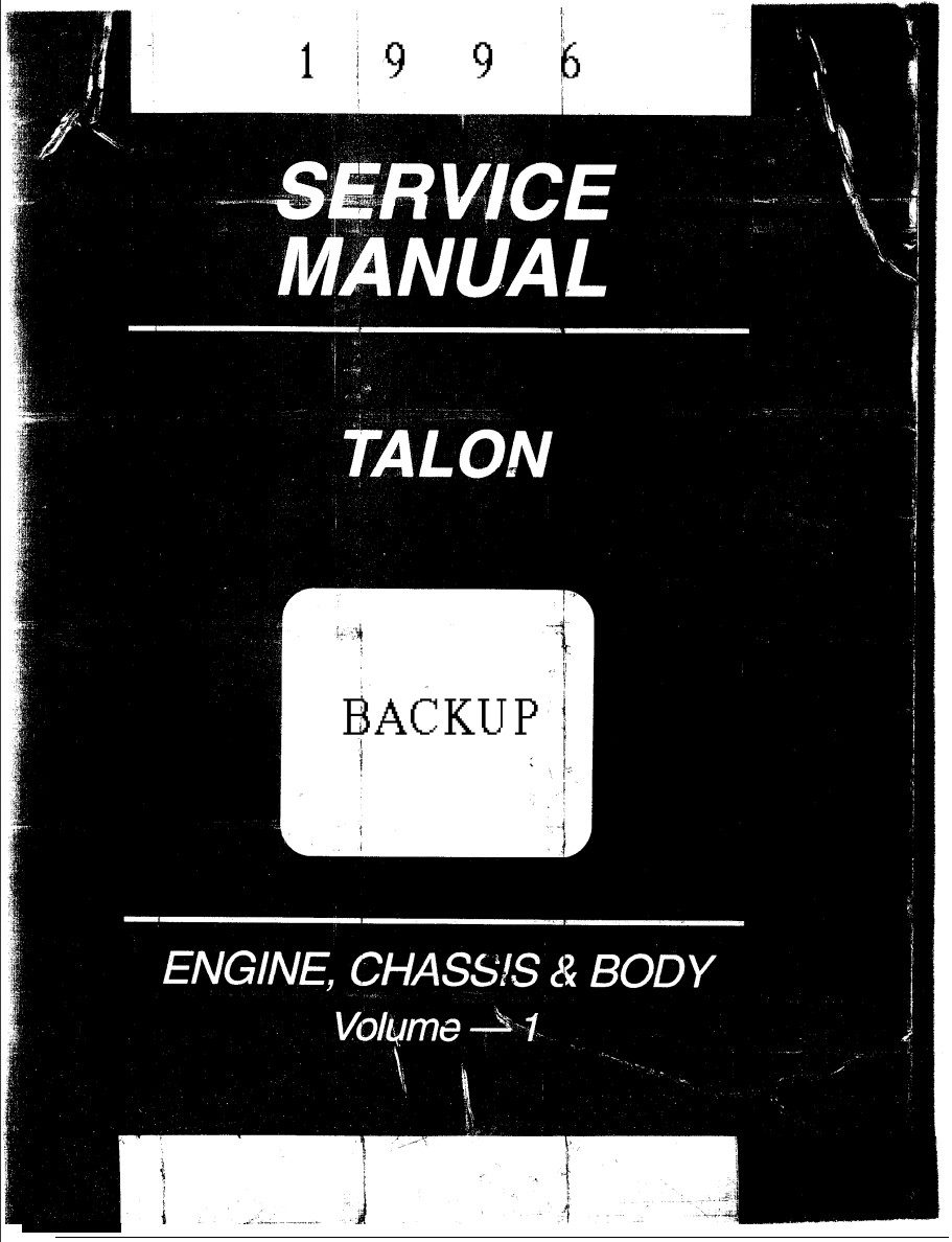 eagle talon 1995 1996 service manual