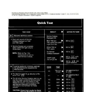 ford bronco workshop manual (v8 351 5.8l vin g 2 bbl (1982)