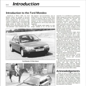 ford mondeo service and repair manual