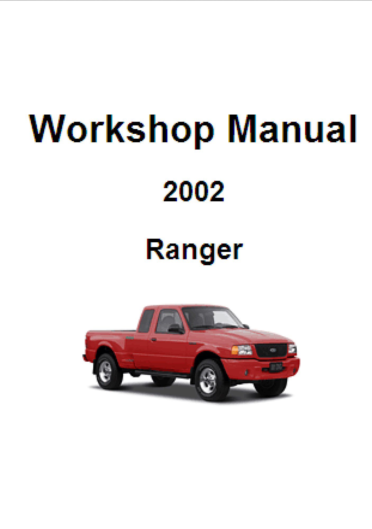 ford ranger 2002 workshop manual
