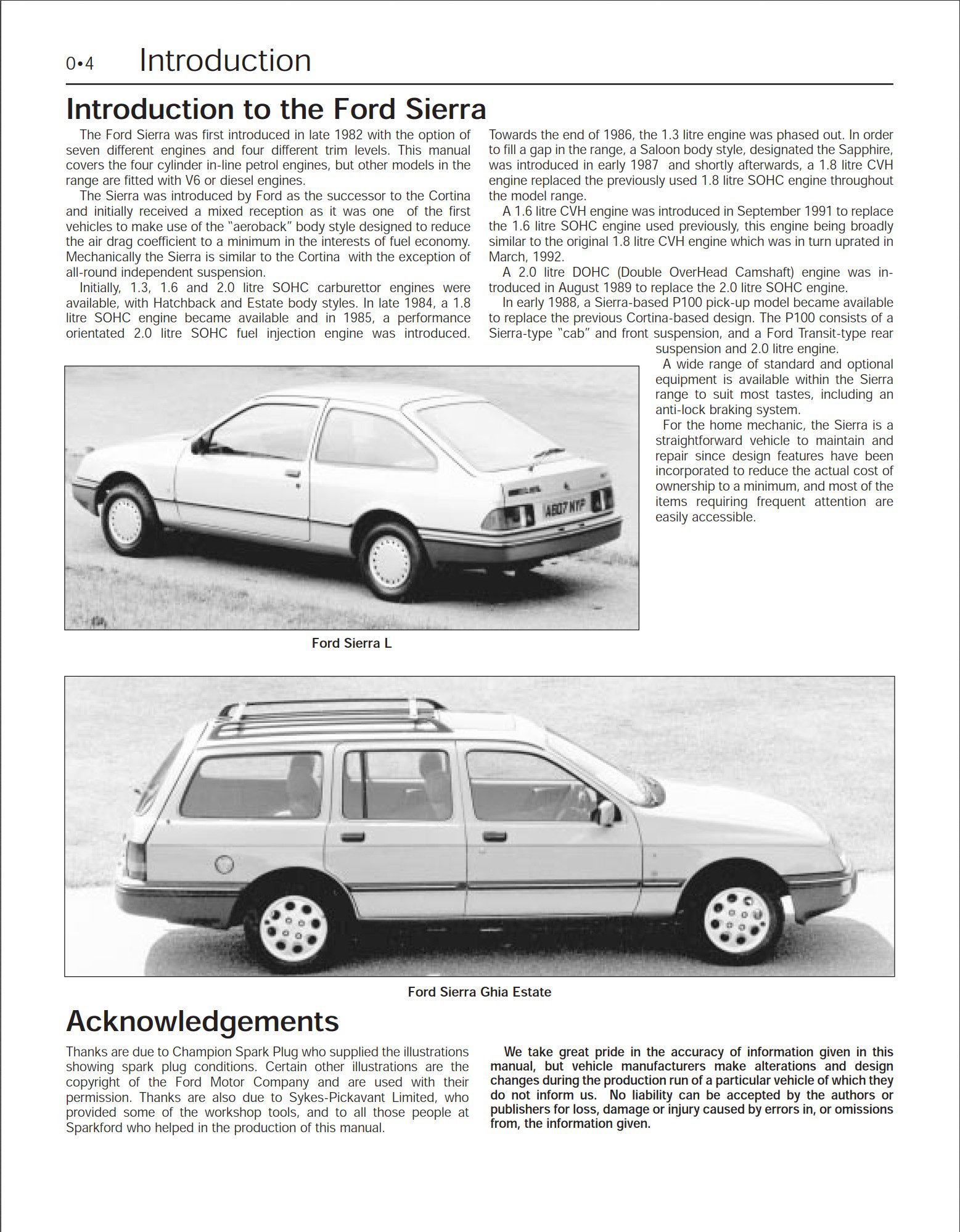 ford sierra service repair manual