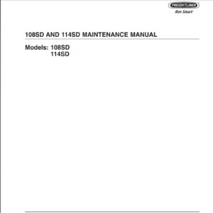 freightliner 108sd and 114sd maintenance manual