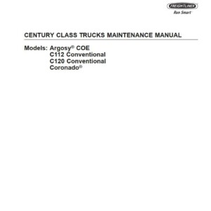 freightliner century class c112 c120 trucks maintenance manual