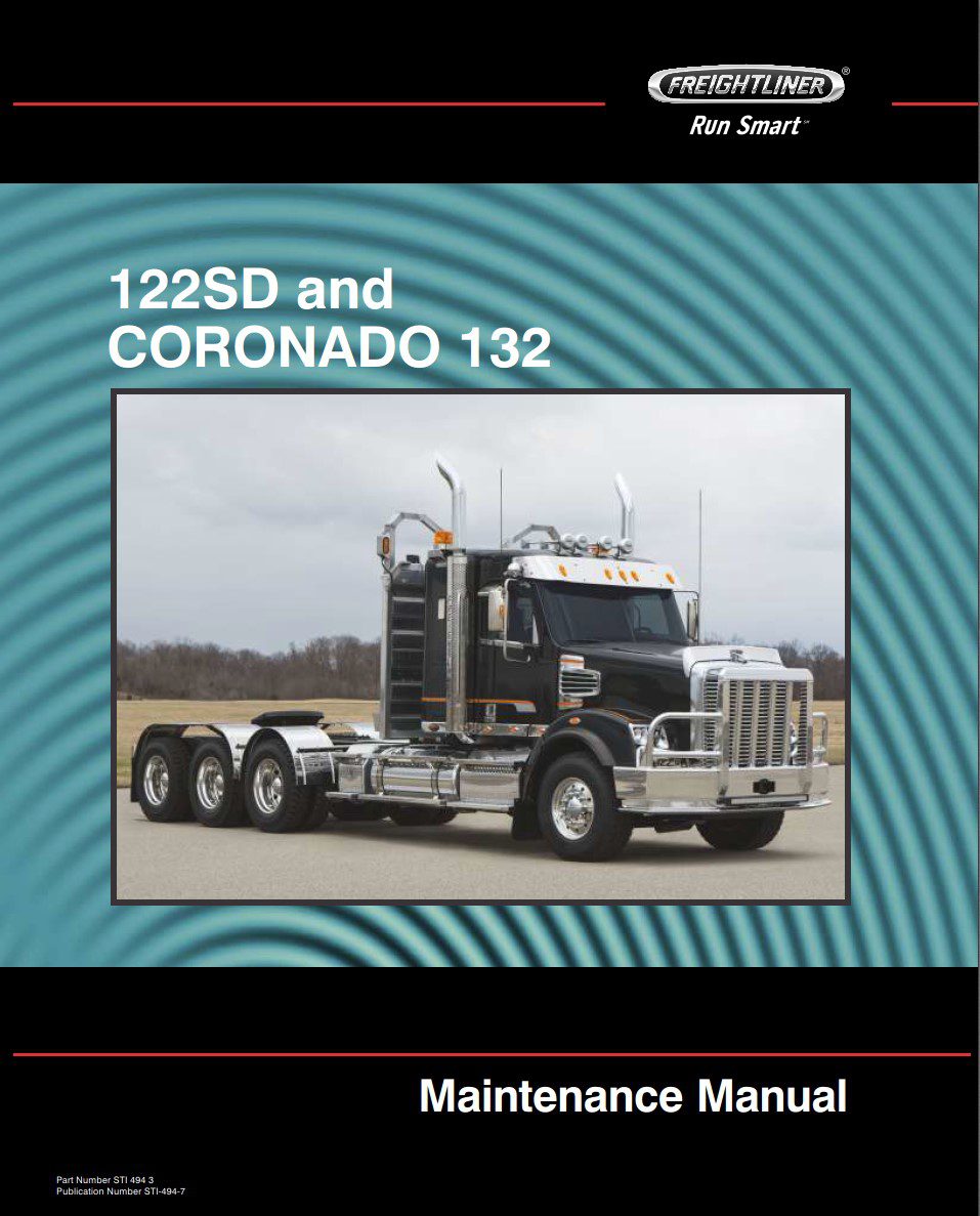 freightliner coronado 132 maintenance manual