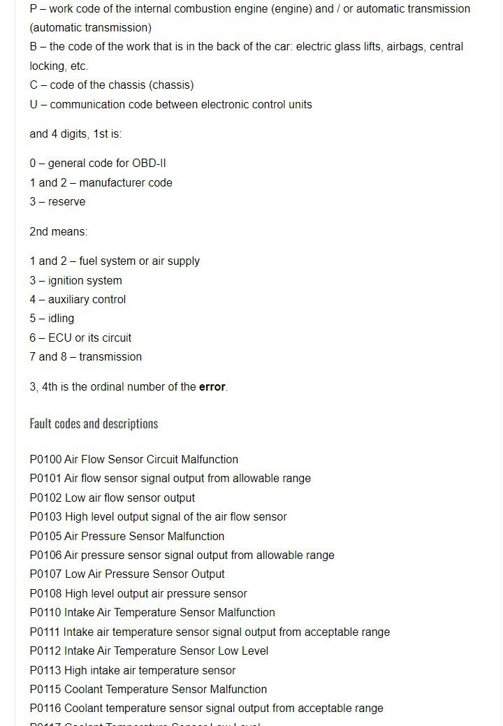 Hyundai HD 65/72/78 Fault Codes List - PDF For FREE