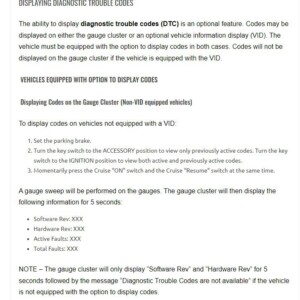 international trucks diagnostics trouble codes (dtcs)