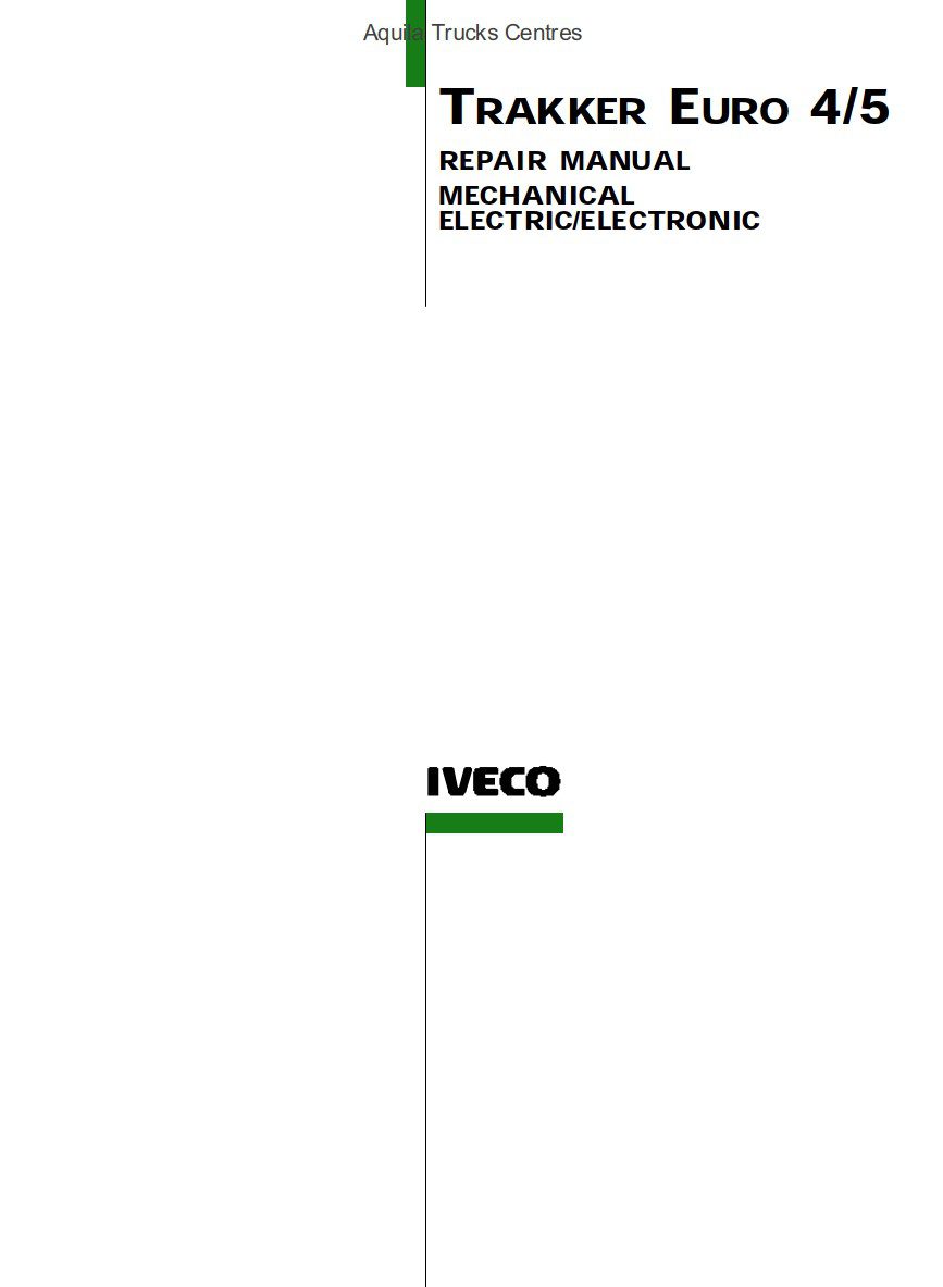 iveco euro trakker 4 5 repair manual