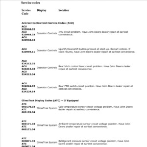 john deere service codes