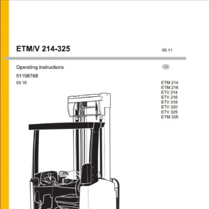 jungheinrich etm v 214 325 service manual