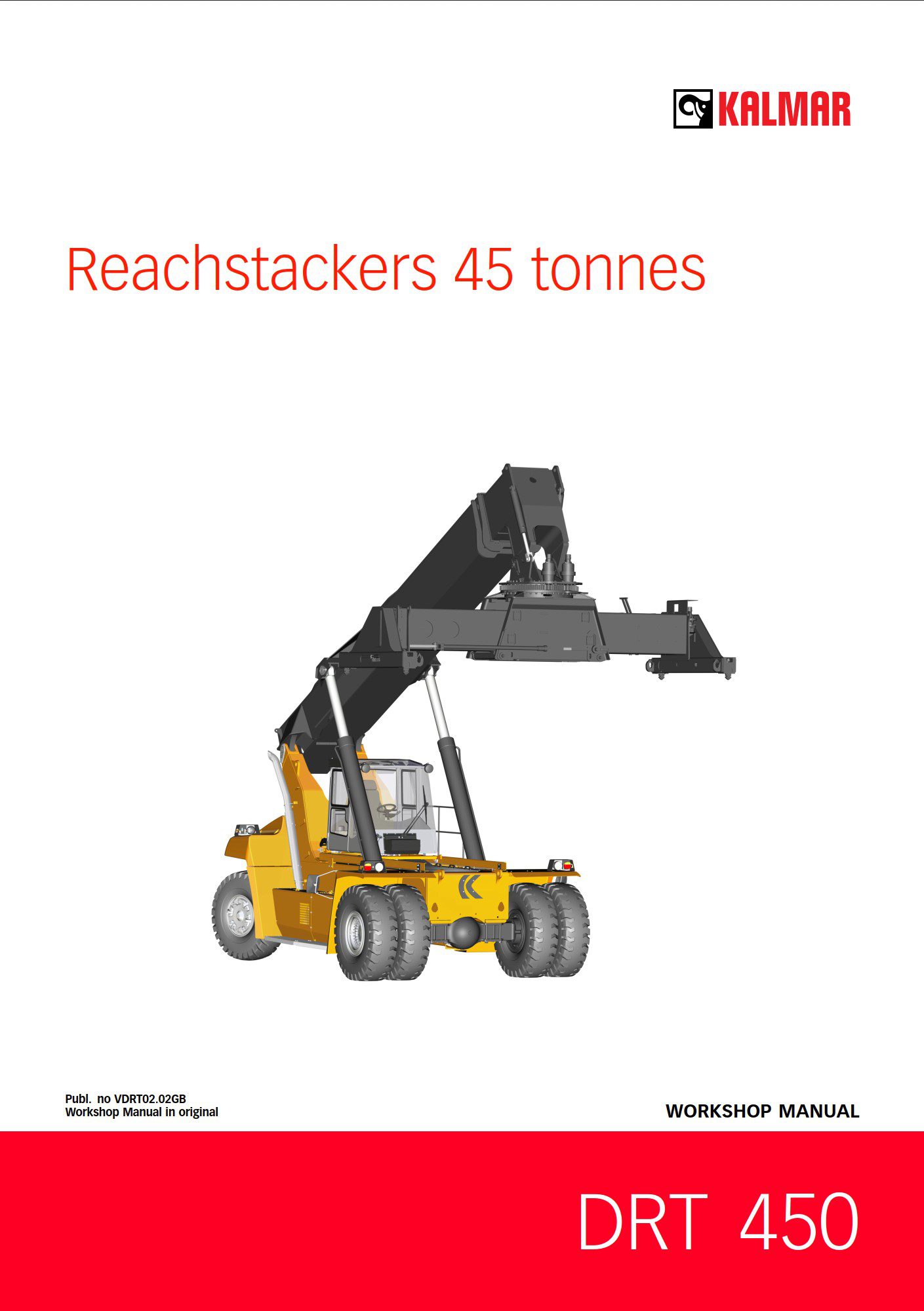 kalmar drt450 vdrt02 02gb reachstackers workshop manual