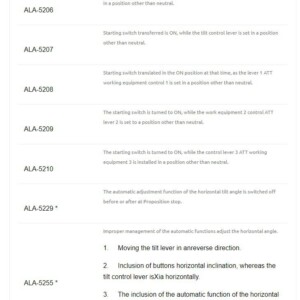 komatsu forklift fb15 12 error codes list