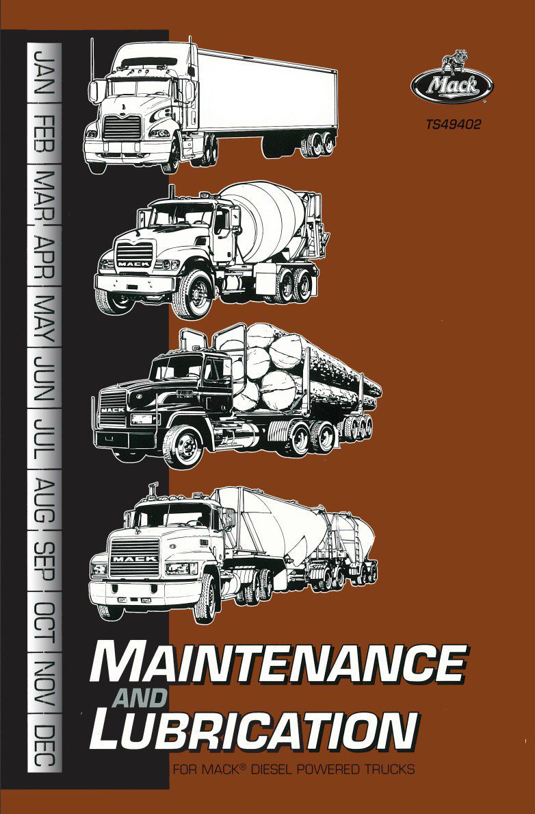 mack 2002 maintenance and lubrication operator's manual