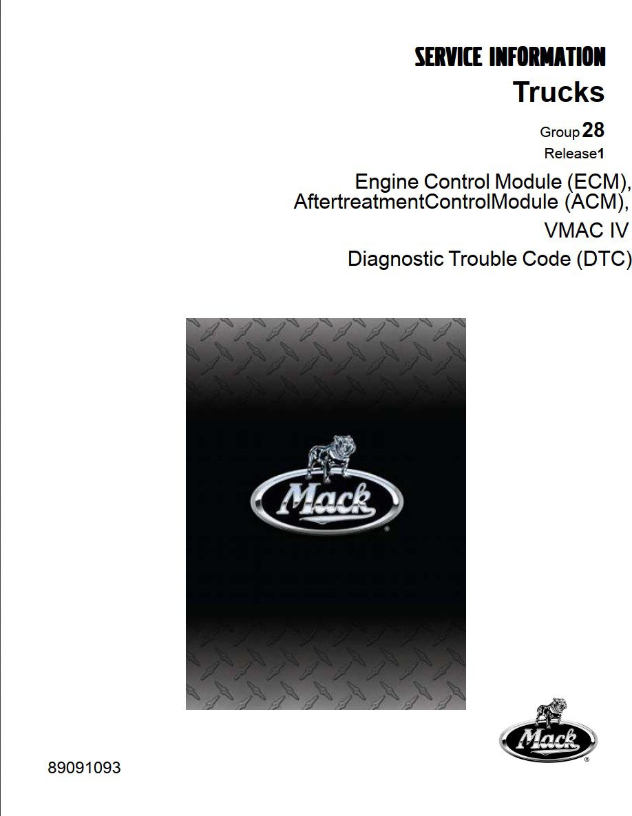 Mack Truck VMAC IV OBD 2013 Fault Code Manual