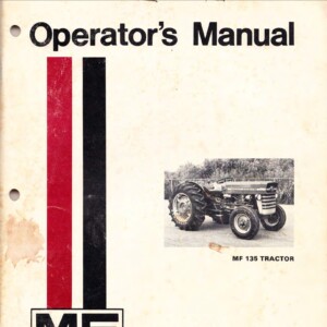 massey ferguson mf 135 operator’s manual